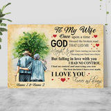 God Blessed The Broken Road - Personalized Couple Poster