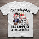You And Me And The Dogs And The Campfire - Personalized Camping T-shirt and Hoodie