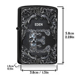 Silver Skull Letter - Personalized Skull Lighter