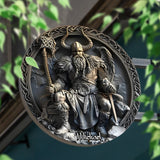 Viking - Personalized Viking Round Metal Sign