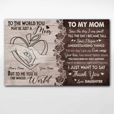 To My Mom - Personalized Mother's Day Teacher Poster