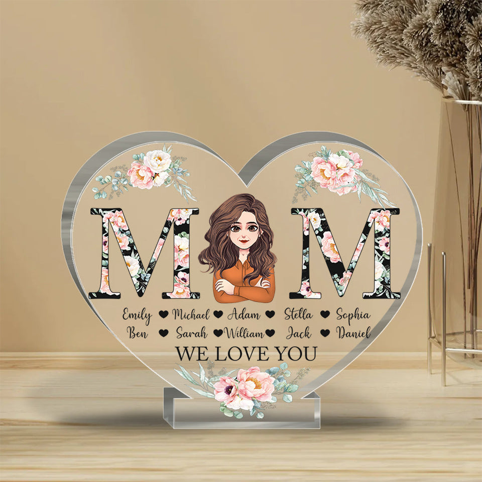 Mom - Personalized Mother's Day Mother Custom Shaped Acrylic Plaque
