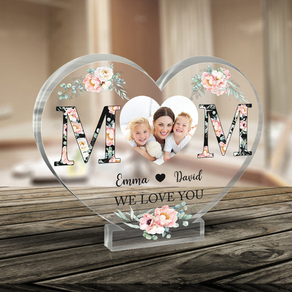 Mom - Personalized Mother's Day Mother Custom Shaped Acrylic Plaque