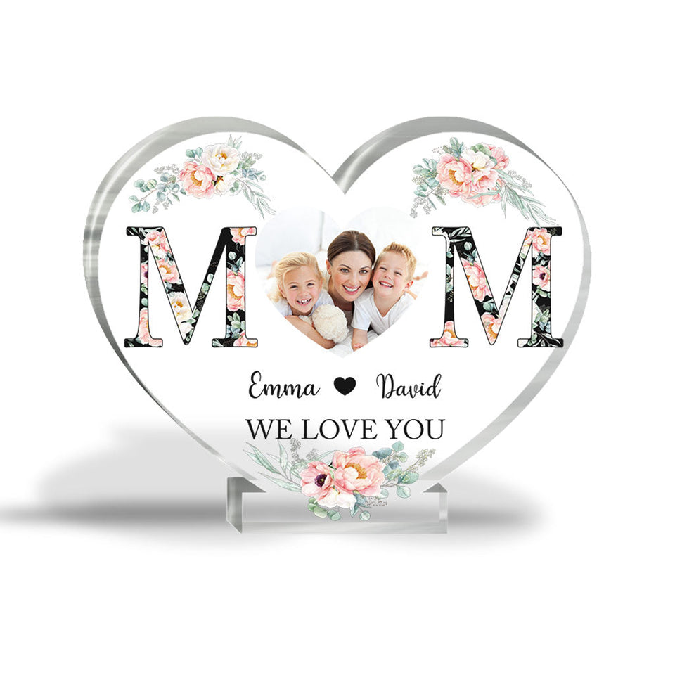 Mom - Personalized Mother's Day Mother Custom Shaped Acrylic Plaque