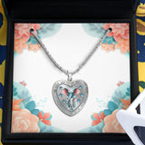 To The Moon And Back - Gift for grandma, mom, aunt - Personalized Heart Pendant Necklace