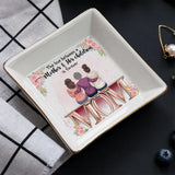The Love Is Forever - Personalized Mother's Day Mother Jewelry Dish