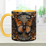 Beautiful Monarch - Personalized Butterfly Accent Mug