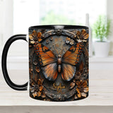 Beautiful Monarch - Personalized Butterfly Accent Mug