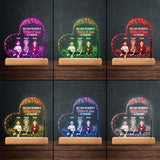 The Love Between Mother And Daughters Sons - Gift for mom, daughter, son - Personalized Shaped Plaque Light Base
