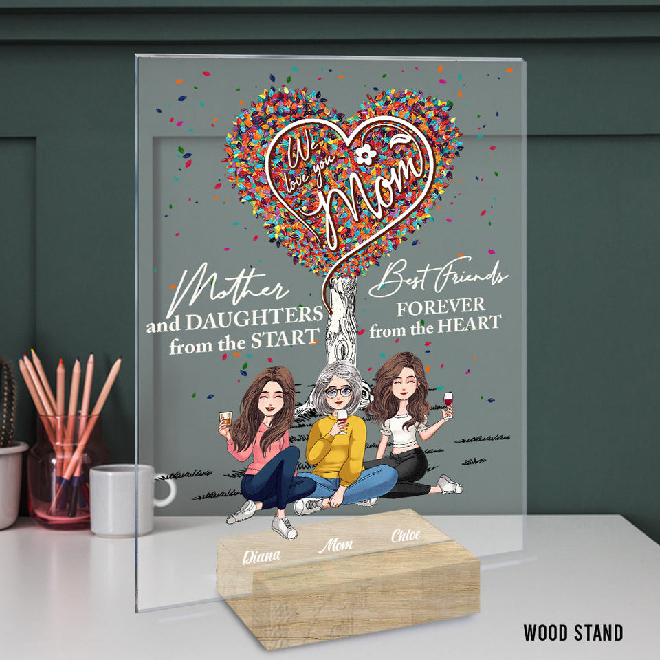 Best Friends Forever - Personalized Mother's Day Mother Transparent Acrylic Plaque