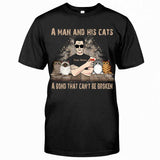 A Man And His Cats - Personalized Father's Day Cat T-shirt and Hoodie