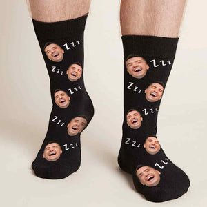 I'm Not Sleeping - Personalized Father Socks