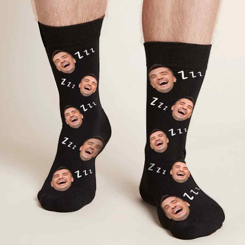 I'm Not Sleeping - Personalized Father Socks