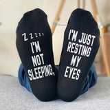 I'm Not Sleeping - Personalized Father Socks