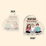 Dear Dad - Personalized Father's Day Father Custom Shaped Acrylic Plaque