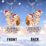 Doing Each Other - Personalized Couple Custom Shaped Keychain