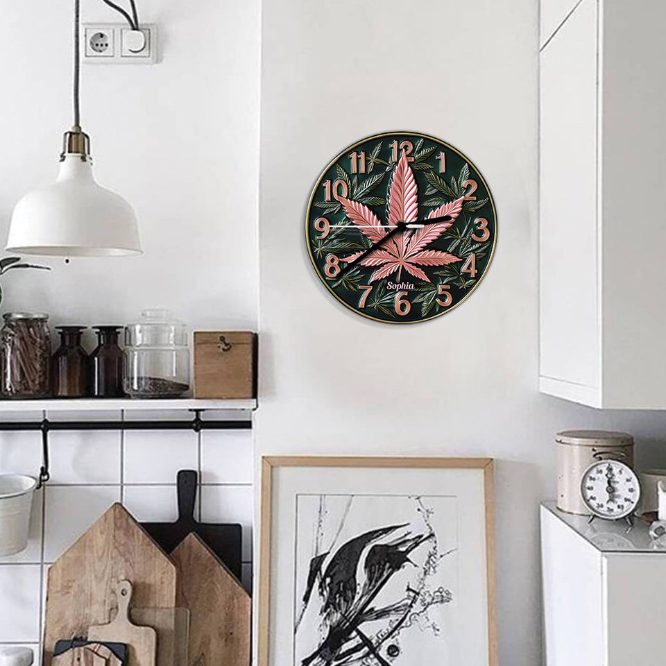 It's 420 Somewhere - Personalized Weed Wall Clock