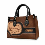 Grandma - Personalized Grandma Leather Handbag