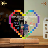Couples Who Game Together Stay Together - Personalized Video Game Shaped Plaque Light Base