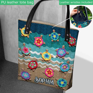 Love Turtles - Personalized Turtle Tote Bag