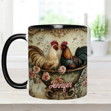 Love Rooster - Personalized Farmer Accent Mug