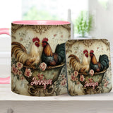 Love Rooster - Personalized Farmer Accent Mug