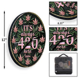 It's Always 420 Here - Personalized Weed Wall Clock