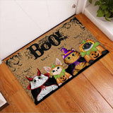 Boo Halloween - Cat Personalized Doormat