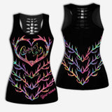 Country Girl - Personalized Hunting Hollow Tank Top and Leggings