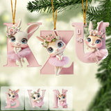 Ballet Bunny Alphabet - Personalized Ballet Ornament