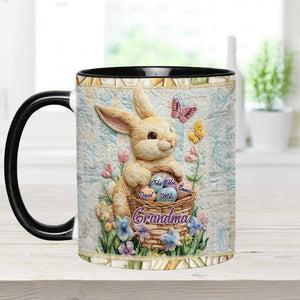 Happy Easter - Personalized Grandma Accent Mug