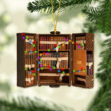 My Luggage Is Full Of - Christmas Book Ornament (Printed On Both Sides)