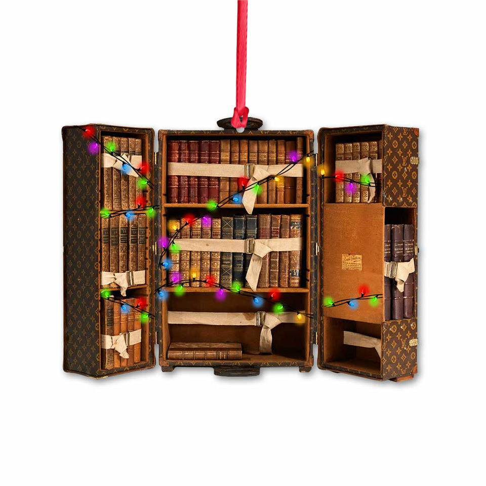 My Luggage Is Full Of - Christmas Book Ornament (Printed On Both Sides)