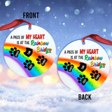 A Piece Of My Heart - Personalized Christmas Dog Ornament (Printed On Both Sides)