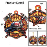 Proud To Be A Firefighter - Christmas Firefighter Ornament (Printed On Both Sides)