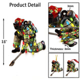 Firefighter Forever - Christmas Firefighter Ornament (Printed On Both Sides)