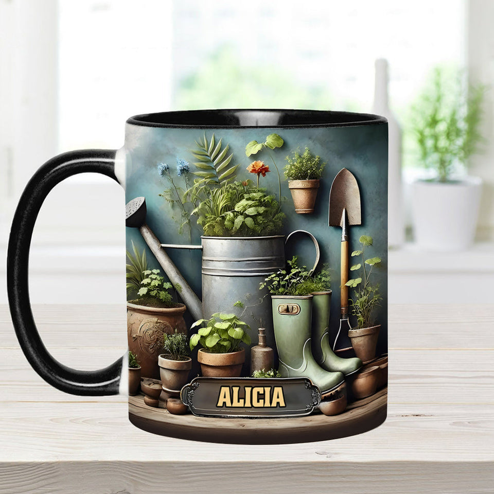Green Garden - Personalized Gardening Accent Mug