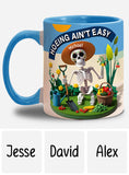 Hoeing Ain't Easy - Personalized Gardening Accent Mug