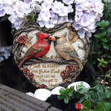 God Blessed The Broken Road - Personalized Couple Heart Shaped Stone