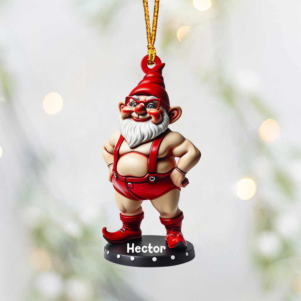 Funny Gromes Couple - Personalized Couple Ornament