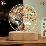 Loving Family - Personalized Family Shaped Plaque Light Base