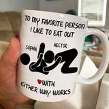 Funny Dirty Anniversary Gift For Her/ Him - Personalized Couple Mug