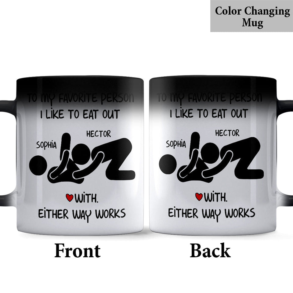 Funny Dirty Anniversary Gift For Her/ Him - Personalized Couple Mug