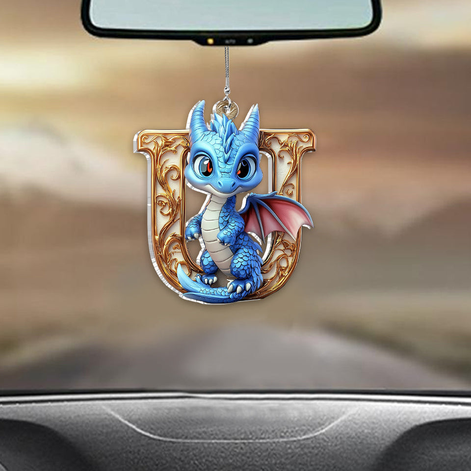 Charming Dragon - Personalized Dragon Car Ornament