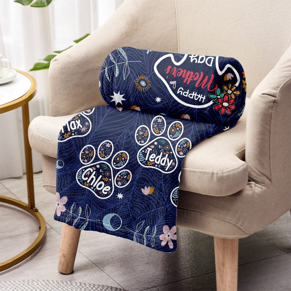 Happy Mother's Day To The Best Dog Mom - Personalized Dog Blanket