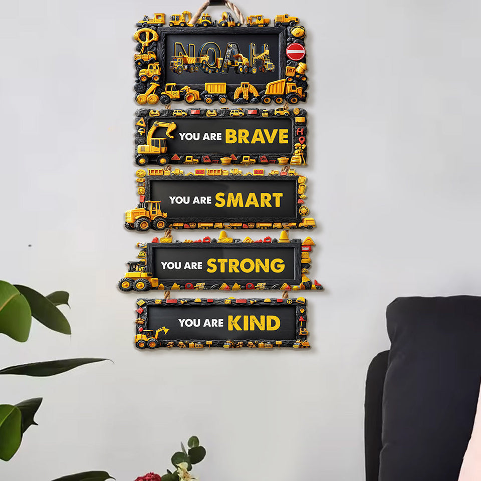You Are Brave, You Are Smart - Personalized Kid Pallet Wood Sign