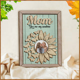 You're My Sunshine Sunflower Photo Custom - Personalized Mother 2 Layered Wood Sign / Wood Plaque