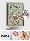 You're My Sunshine Sunflower Photo Custom - Personalized Mother 2 Layered Wood Sign / Wood Plaque