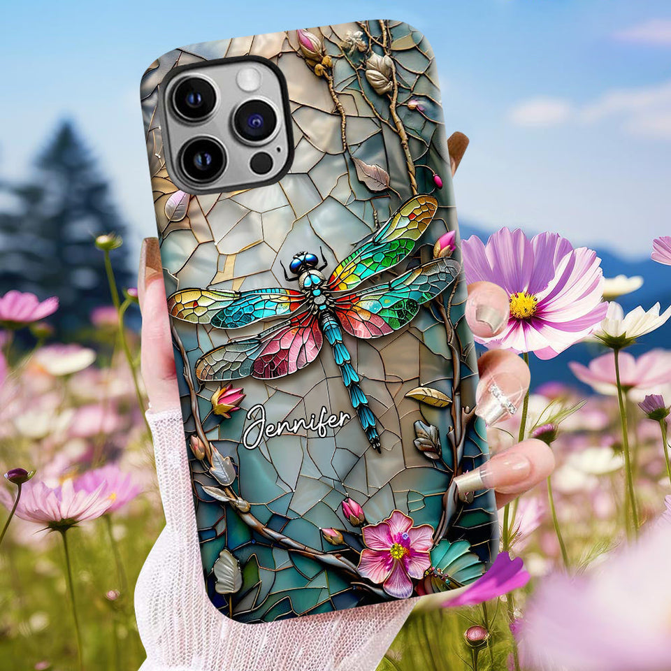Love Dragonflies - Personalized Dragonfly Full Print Phone Case