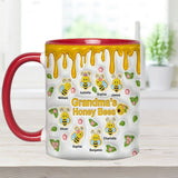 Grandma's Honey Bees - Personalized Grandma Accent Mug